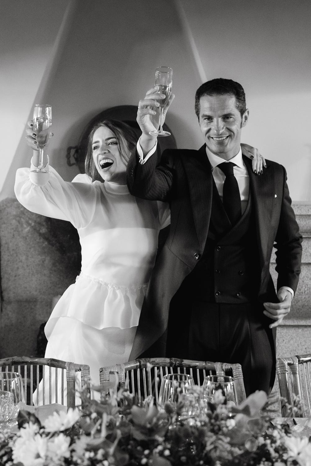 saskia fotografía, fotografo en salamanca, fotografo de bodas en salamanca, novios en blanco y negro